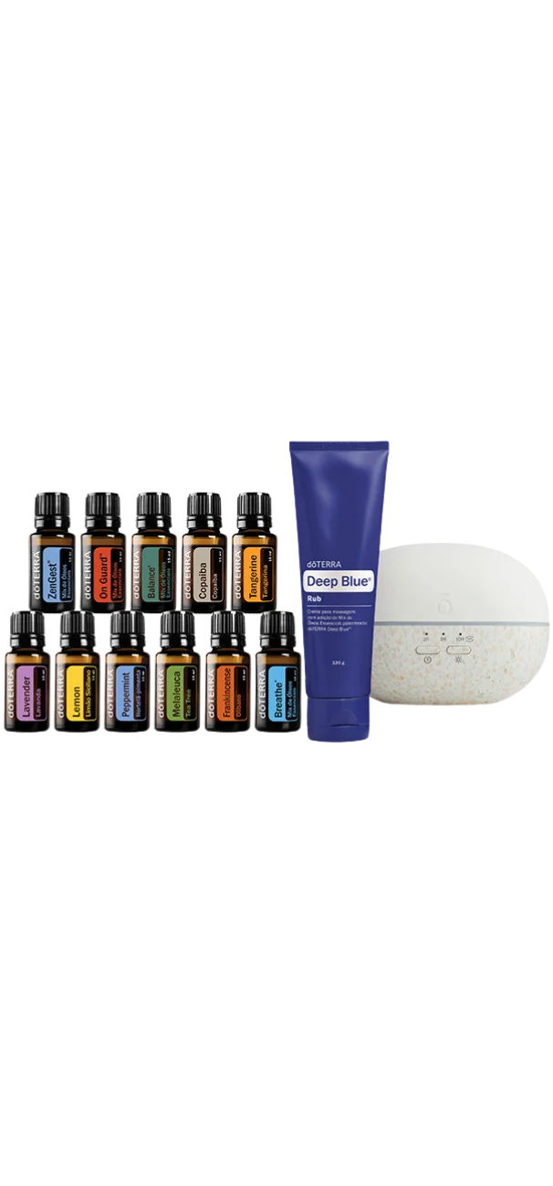 Kit Essencial Para o Lar com Difusor Pebble